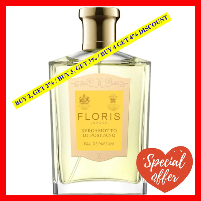 Floris London Bergamotto Di Positano Eau De Parfumand Unisex 3.4 Oz / 100 Ml