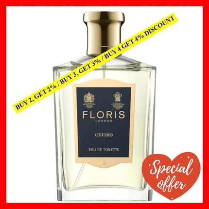 Floris London Cefiro Perfume Eau De Toilette Spray 1.7 Oz 50 Ml For Women