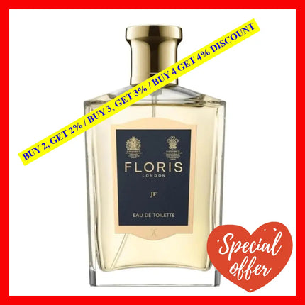 Floris London Jf Eau De Toilette Spray For Women 3.4 Oz / 100 Ml