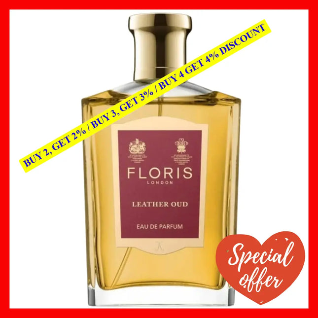 Floris London Leather Oud Eau De Parfum For Women 3.4 Oz / 100 Ml