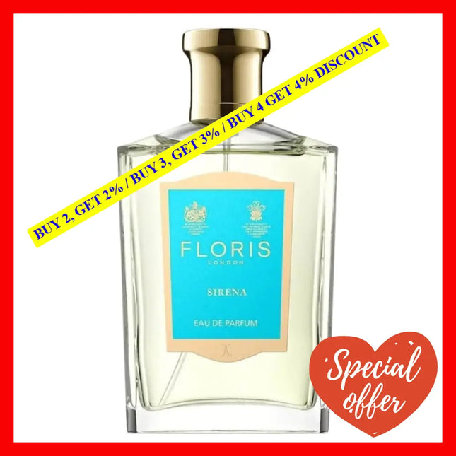 Floris London Sirena Eau De Purfum For Women 3.4 Oz / 100 Ml
