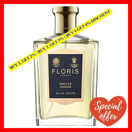 Floris London Soulle Ambar Eau De Toilette For Women 3.4 Oz / 100 Ml