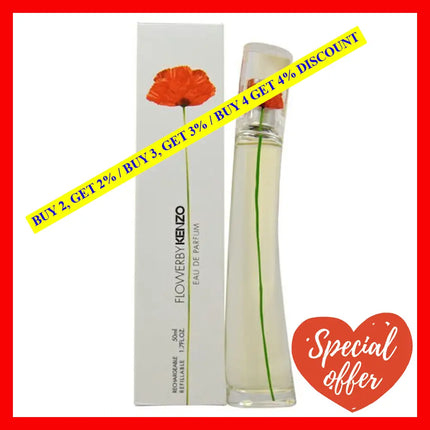Flower By Kenzo For Women - 1.7 Oz Edp Spray (Rechargeable)