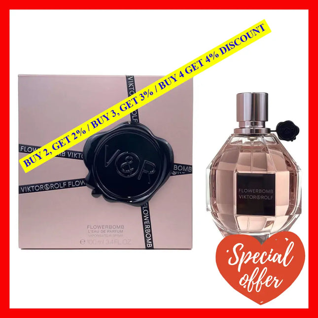 Flowerbomb By Viktor And Rolf For Women - 3.4 Oz Edp Spray