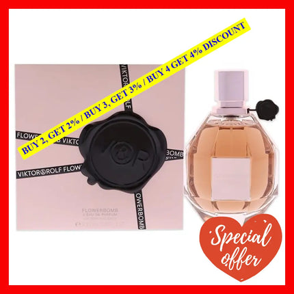 Flowerbomb By Viktor And Rolf For Women - 3.4 Oz Edp Spray