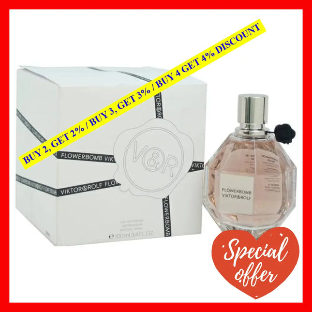 Flowerbomb By Viktor And Rolf For Women - 3.4 Oz Edp Spray (Tester)