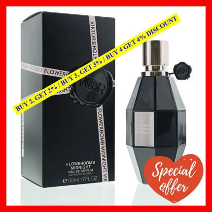 Flowerbomb Midnight By Viktor And Rolf For Women - 1.7 Oz Edp Spray
