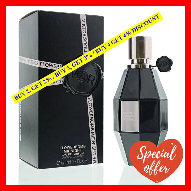 Flowerbomb Midnight By Viktor And Rolf For Women - 1.7 Oz Edp Spray