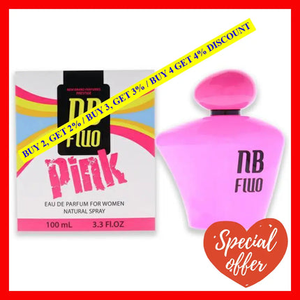Fluo Pink By New Brand For Women - 3.3 Oz Edp Spray