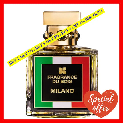 Fragrance Du Bois Milano Flag Edition Parfum Spray 3.4Oz-100Ml