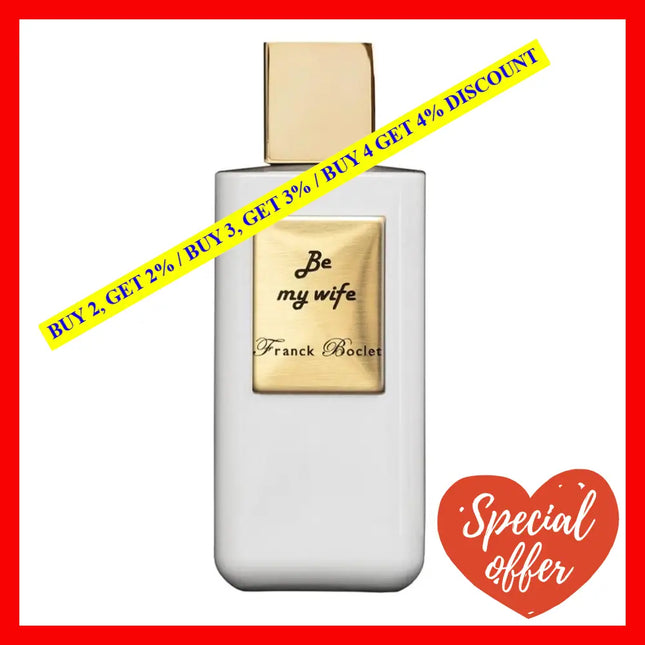 Franck Boclet Be My Wife And Parfum Unisex 3.4 Oz / 100 Ml