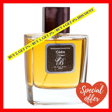 Franck Boclet Cedre Eau De Parfum For Men 3.4 Oz / 100 Ml