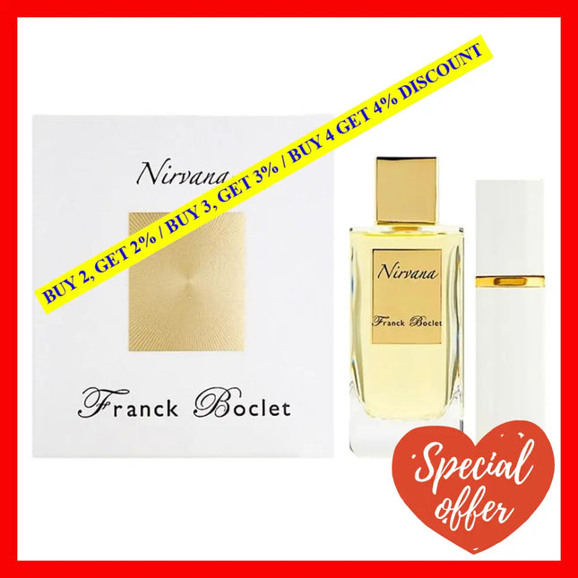 Franck Boclet Nirvana And 20 Ml Free Eau De Parfumand For Women 3.4 Oz / 100