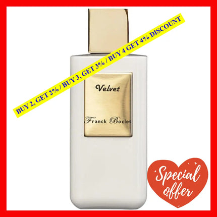 Franck Boclet Velvet Extrait De Parfum Unisex 3.4 Oz / 100 Ml