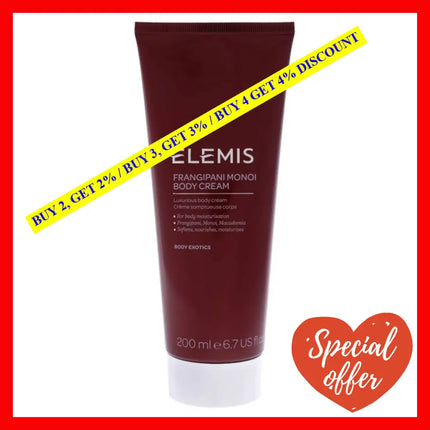 Frangipani Monoi Body Cream By Elemis For Unisex - 6.7 Oz