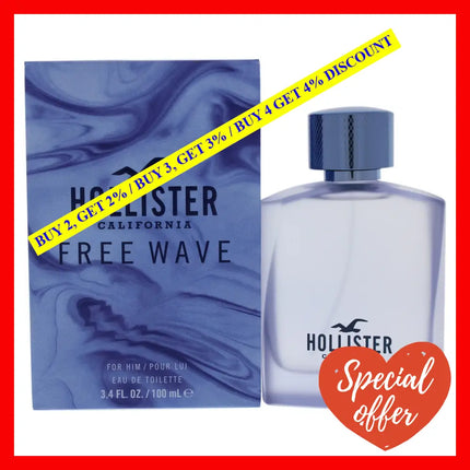 Free Wave By Hollister For Men - 3.4 Oz Edt Spray