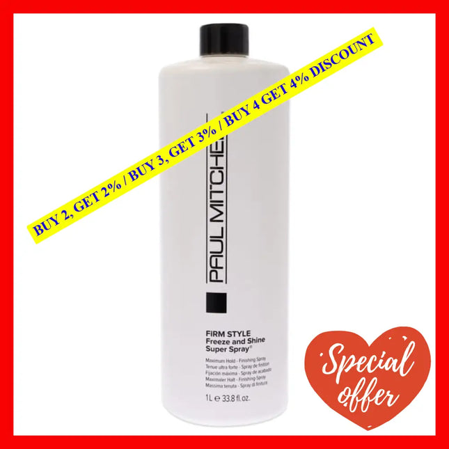 Freeze Shine Spray By Paul Mitchell For Unisex - 33.8 Oz Hair