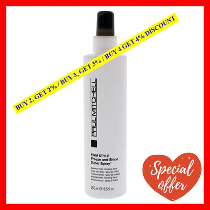 Freeze Shine Super Spray By Paul Mitchell For Unisex - 8.5 Oz Hair