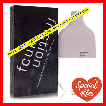 French Connection Uk Fcuk Friction Men Eau De Toilette Spray 3.4 Ounce