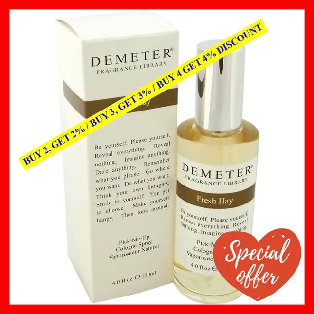 Fresh Hay By Demeter For Women - 4 Oz Cologne Spray