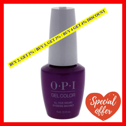 Gelcolor Gel Lacquer - T84 All Your Dreams In Vending Machines By Opi For Women 0.5 Oz Nail Polish