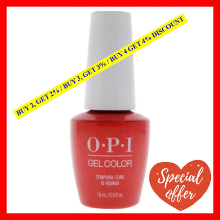 Gelcolor Gel Lacquer - T89 Tempura-Ture Is Rising By Opi For Women 0.5 Oz Nail Polish