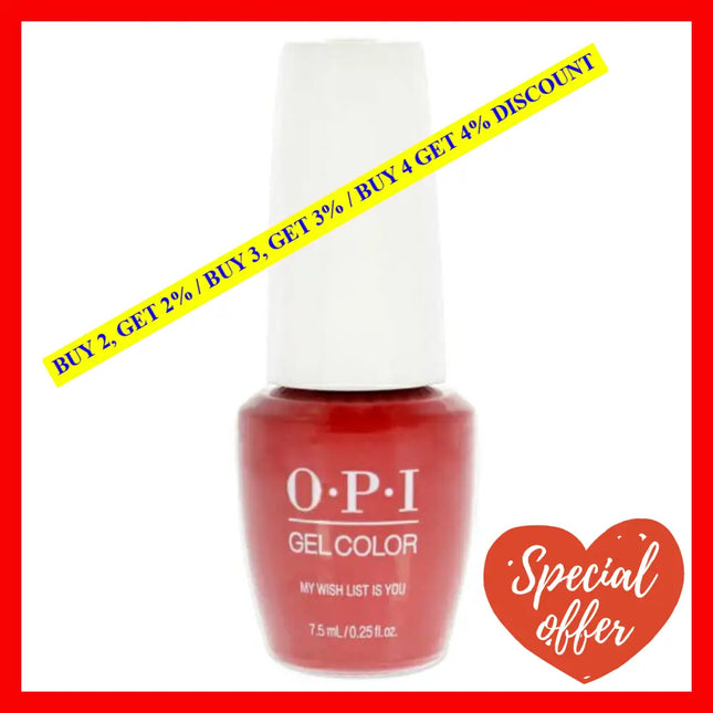 Gelcolor - Hpj10B My Wish List Is You By Opi For Women 0.25 Oz Nail Polish