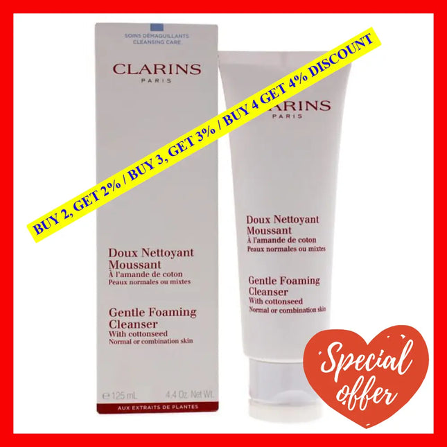 Gentle Foaming Cleanser With Cottonseed (Normal / Combination Skin By Clarins For Unisex - 4.4 Oz