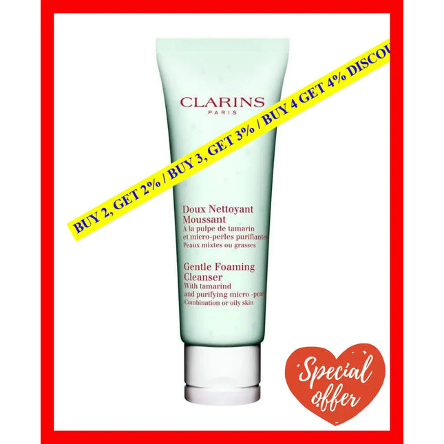 Gentle Foaming Cleanser With Tamarind And Purifying Micro Pearls By Clarins For Unisex - 4.4 Oz
