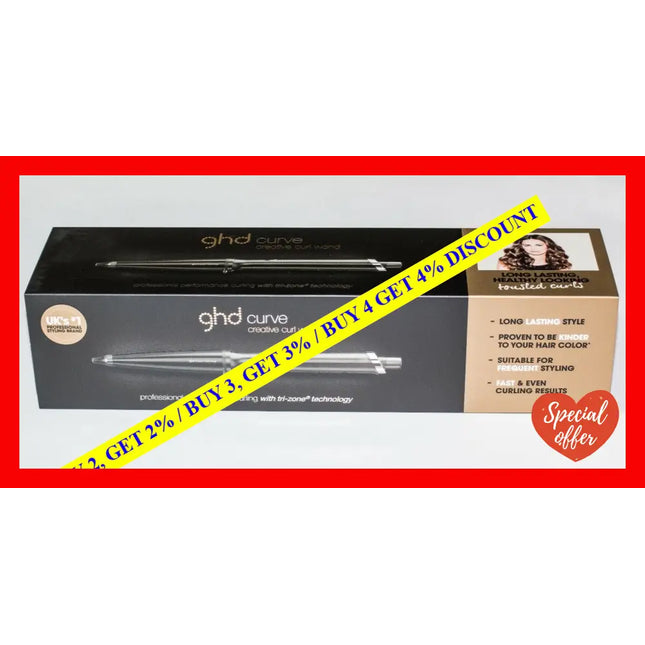 Ghd Curve Classic Creative Curl Styling Curling Wand Iron Eclipse Tri Zone