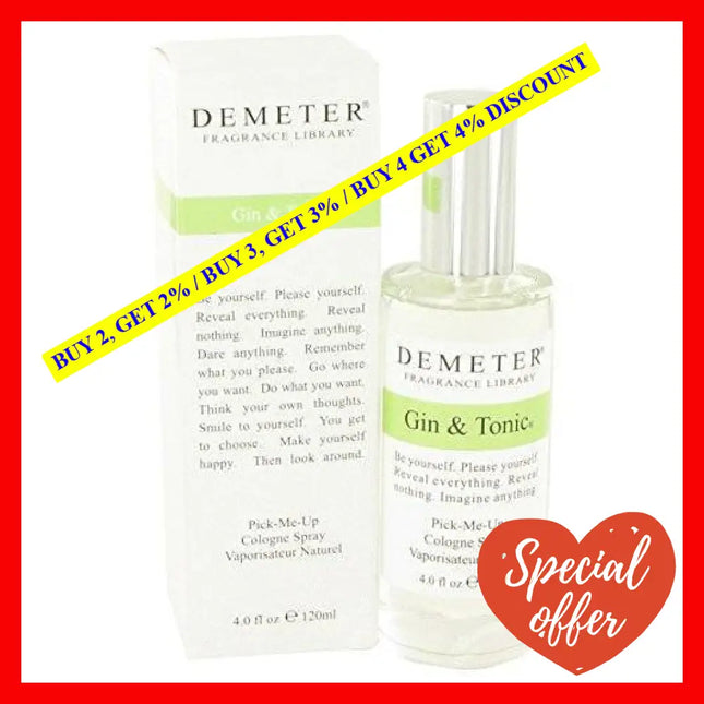 Gin And Tonic By Demeter For Women - 4 Oz Cologne Spray