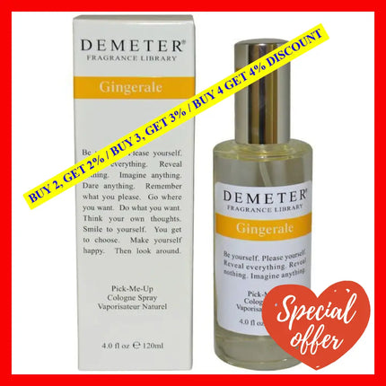 Gingerale By Demeter For Women - 4 Oz Cologne Spray
