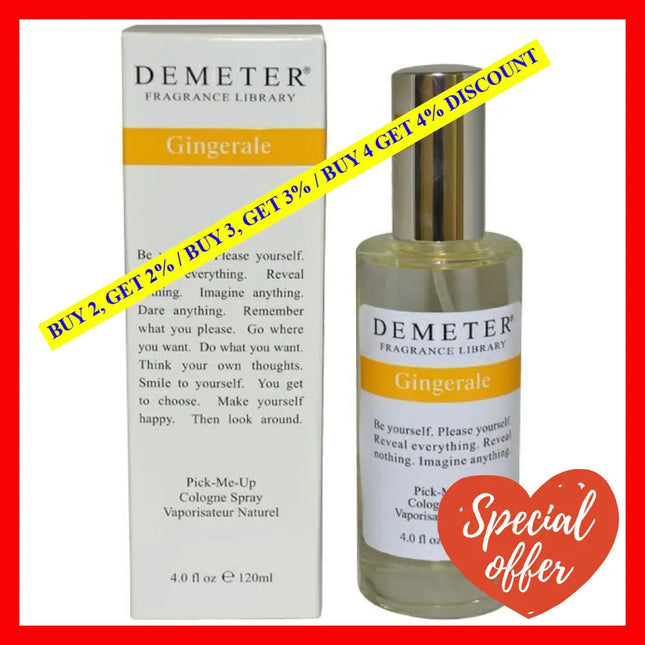 Gingerale By Demeter For Women - 4 Oz Cologne Spray