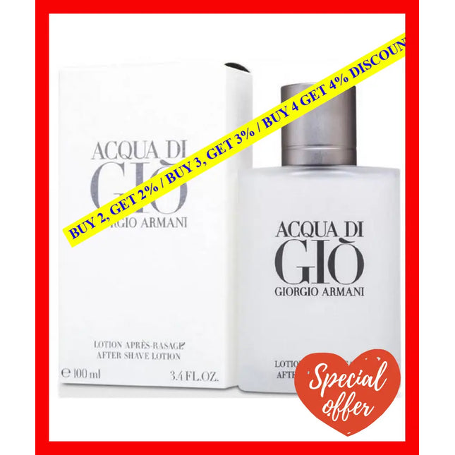 Giorgio Armani Acqua Di Gio After Shave Lotion 100 Ml For Men (3360372058885)
