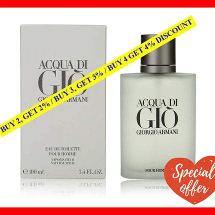 Giorgio Armani Acqua Di Gio Men By Giorgioarmani - Edt Spray 3.4 Oz