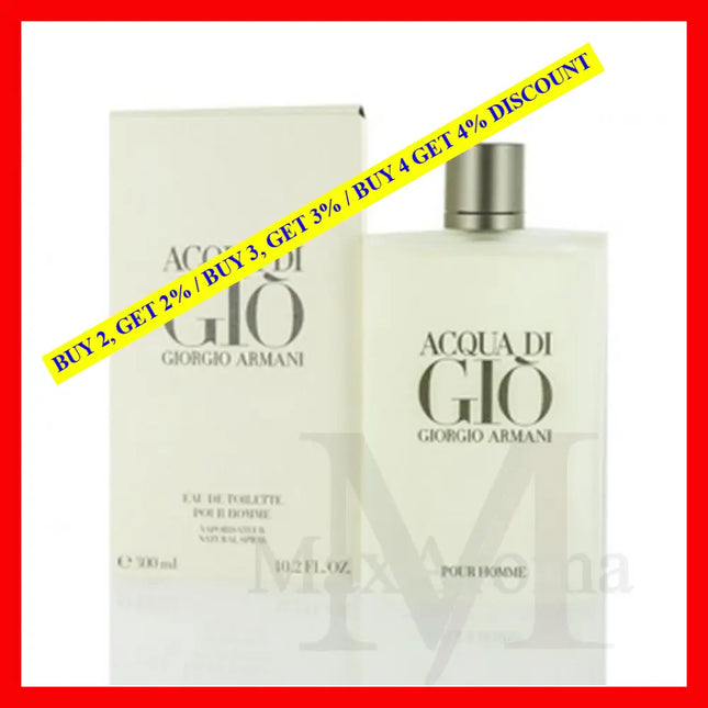 Giorgio Armani Acqua Di Gio Men Eau De Toilette Spray Spray 10.0 Oz (300 Ml)