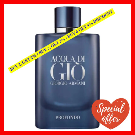 Giorgio Armani Acqua Di Gio Profondo 4.2Oz-125Ml Edp Spray