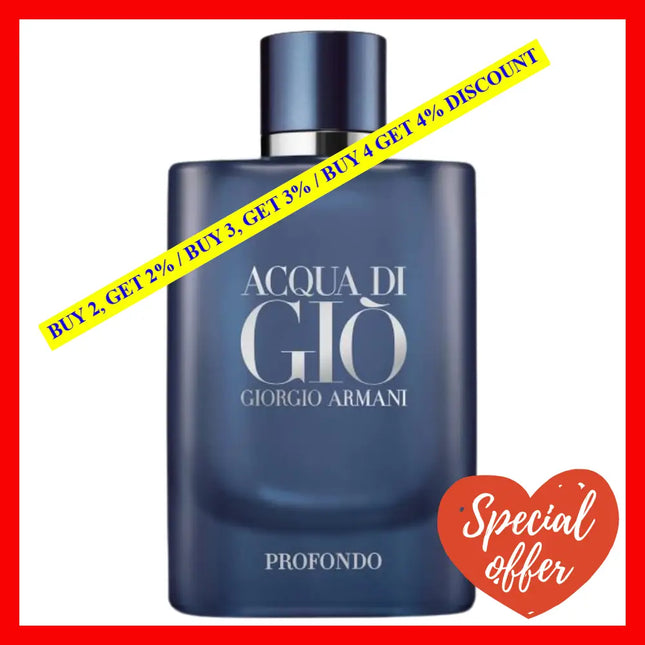 Giorgio Armani Acqua Di Gio Profondo 4.2Oz-125Ml Edp Spray