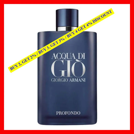 Giorgio Armani Acqua Di Gio Profondo 6.8 Oz / 200 Ml Eau De Parfum For Men