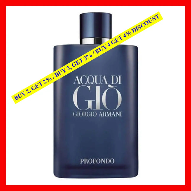 Giorgio Armani Acqua Di Gio Profondo 6.8 Oz / 200 Ml Eau De Parfum For Men