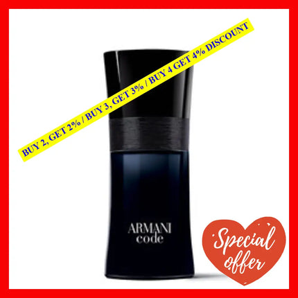 Giorgio Armani Code Men Eau De Toilette Spray 1.7Oz - 50Ml