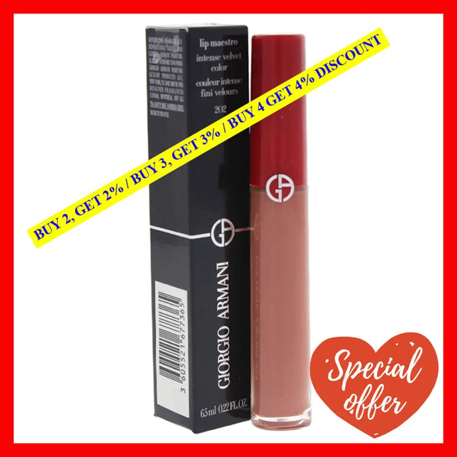 Giorgio Armani Lip Maestro Intense Velvet Color - 202 Lipstick Women 0.22 Oz