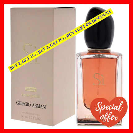 Giorgio Armani Si Intense By For Women - 1.7 Oz Edp Spray