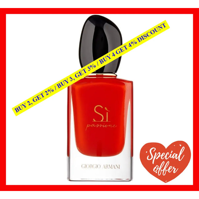 Giorgio Armani Si Passione Eau De Parfum For Women 1.7 Oz / 50 Ml