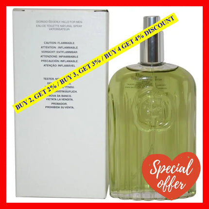 Giorgio By Beverly Hills For Men - 4 Oz Edt Spray (Tester)