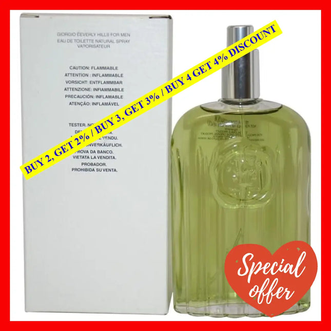 Giorgio By Beverly Hills For Men - 4 Oz Edt Spray (Tester)
