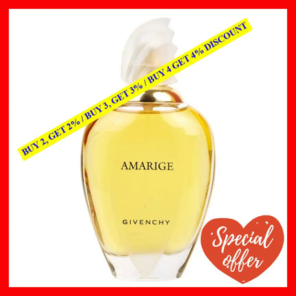 Givenchy Amarige Eau De Toilette For Women 3.3 Oz / 100 Ml