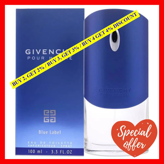 Givenchy Blue Label By For Men - 3.3 Oz Edt Spray