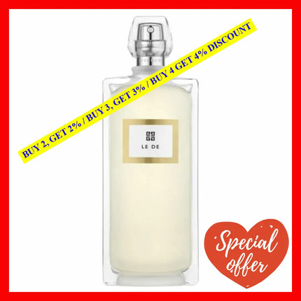 Givenchy Le De Eau Toilette For Women 3.4 Oz / 100 Ml