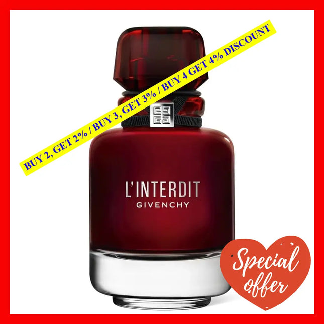 Givenchy L’interdit Eau De Parfum Rouge 1.6Oz-50Ml Edp Spray
